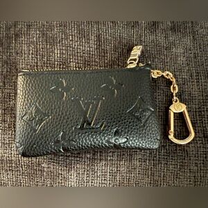 LV Black Monogram Key Pouch